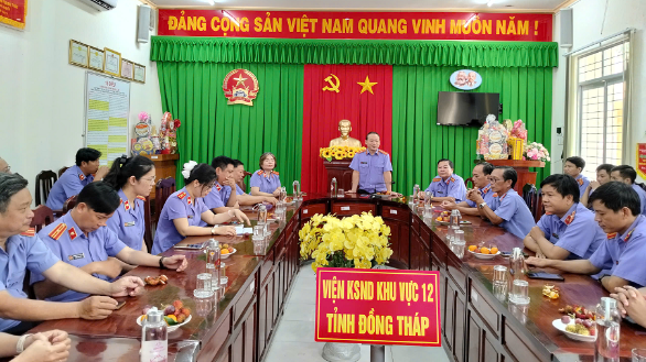 Viện kiểm sát nhân dân khu vực 12 – Đồng Tháp tổ chức buổi họp mặt đầu năm 2026